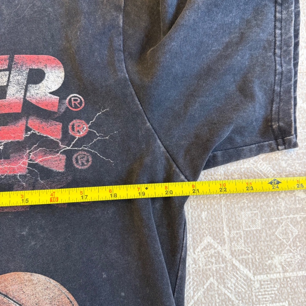 Vintage Starter Basketball T-Shirt Graphic Print Mens XL Black - Picture 7 of 9